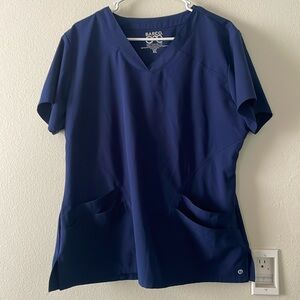 BARCO ONE Womens navy scrub top XL